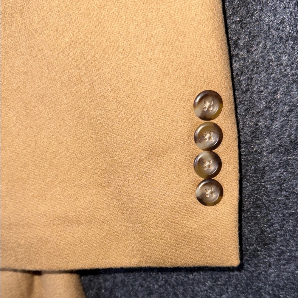 Jos. A. Bank 100% Cashmere Classic Tan Blazer 48R - Picture 11 of 12